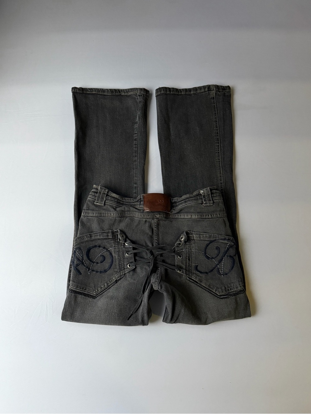 Rare vintage Apple bottom lace flared jeans